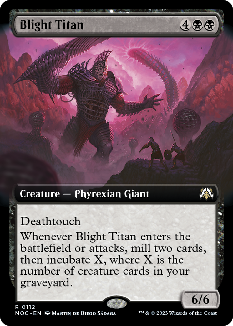 Blight Titan (Extended Art) [March of the Machine Commander] | Tables and Towers