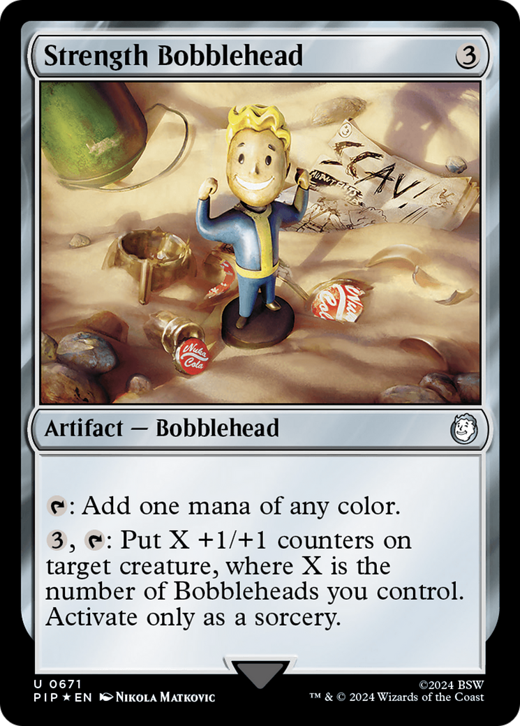 Strength Bobblehead (Surge Foil) [Fallout] | Tables and Towers