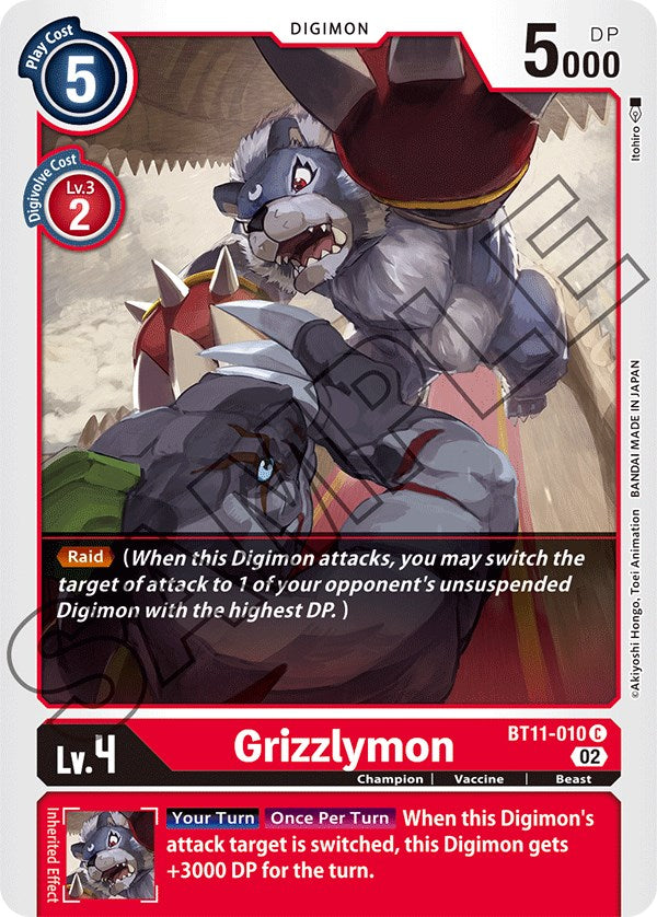 Grizzlymon [BT11-010] [Dimensional Phase] | Tables and Towers