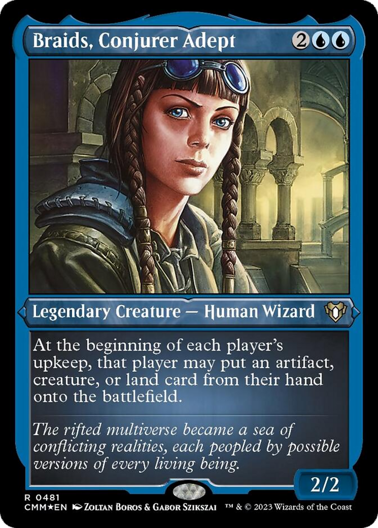 Braids, Conjurer Adept (Foil Etched) [Commander Masters] | Tables and Towers