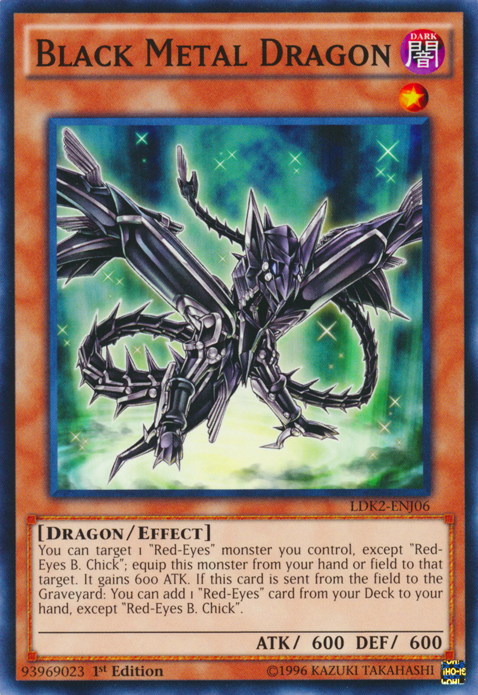 Black Metal Dragon [LDK2-ENJ06] Common | Tables and Towers