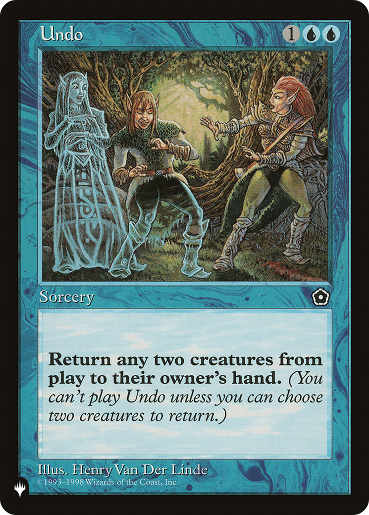 Undo [The List Reprints] | Tables and Towers