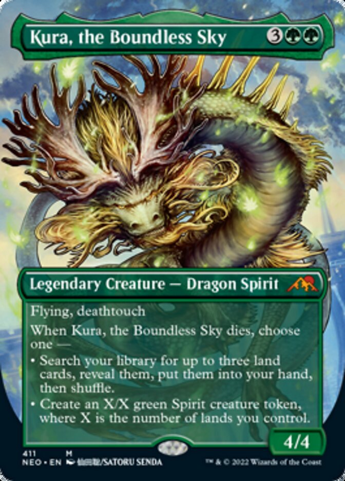 Kura, the Boundless Sky (Borderless Alternate Art) [Kamigawa: Neon Dynasty] | Tables and Towers