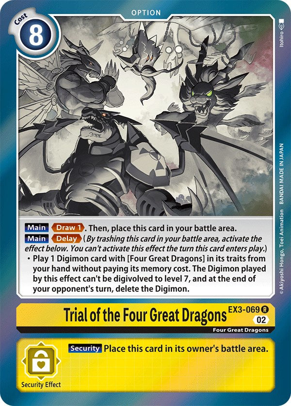 Trial of the Four Great Dragons [EX3-069] [Draconic Roar] | Tables and Towers