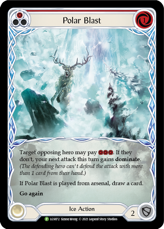 Polar Blast (Red) [LGS072] (Promo)  Rainbow Foil | Tables and Towers