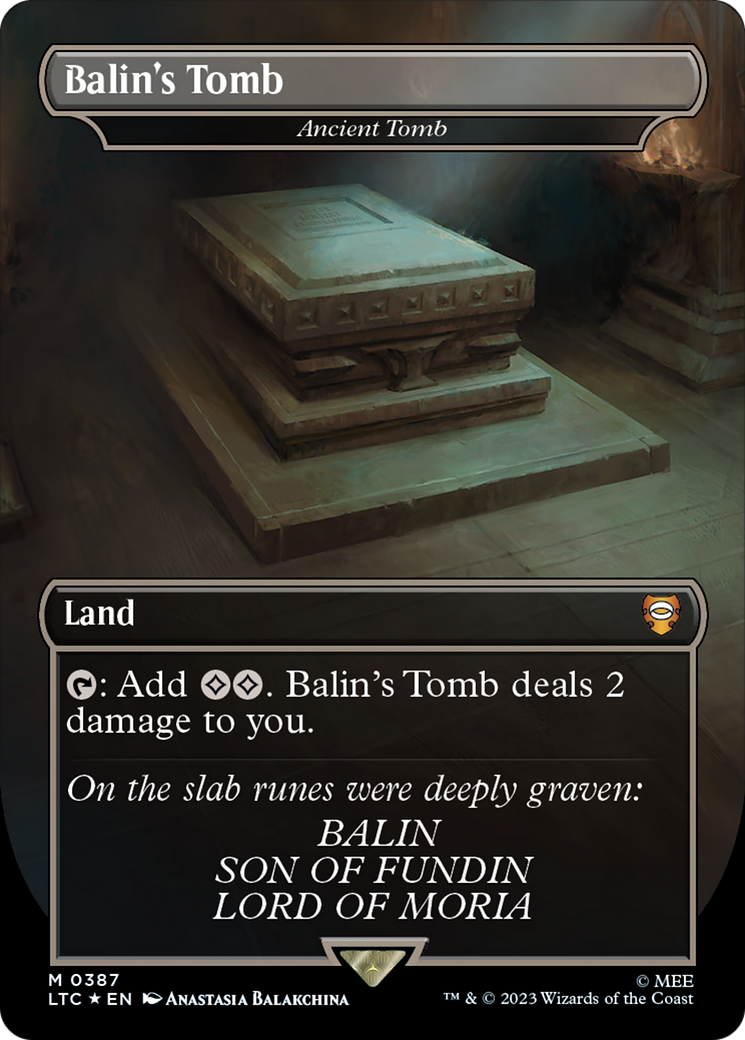 Balin's Tomb - Ancient Tomb (Surge Foil Realms and Relics) [The Lord of the Rings: Tales of Middle-Earth Commander] | Tables and Towers