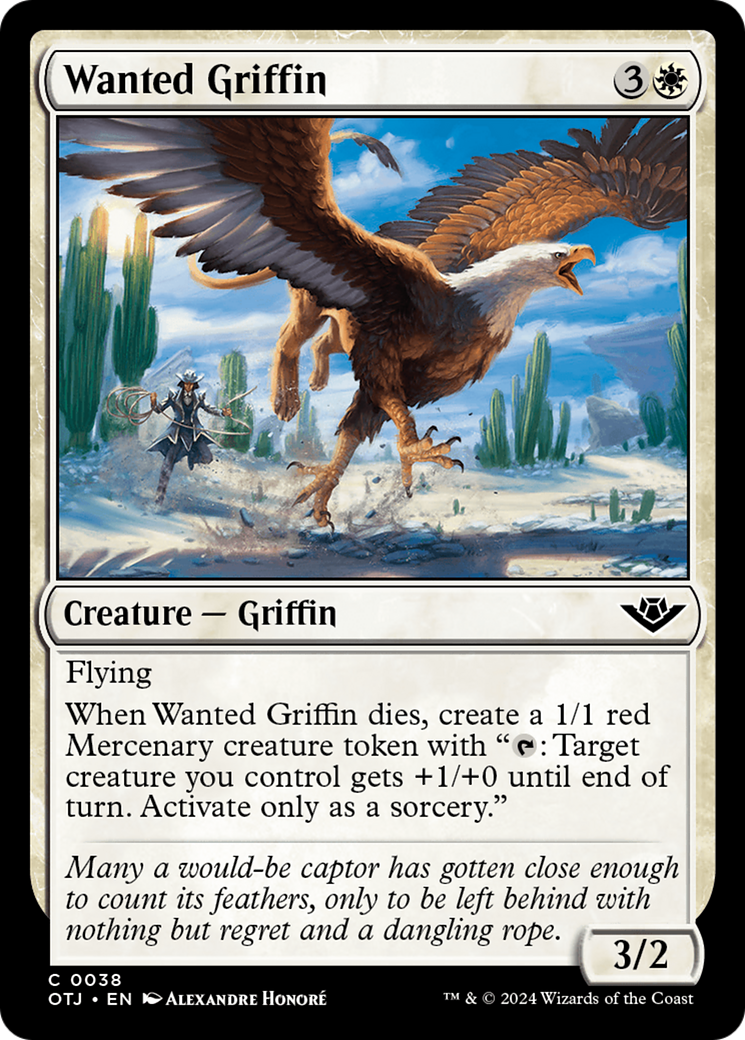 Wanted Griffin [Outlaws of Thunder Junction] | Tables and Towers