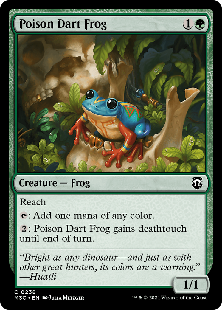 Poison Dart Frog (Ripple Foil) [Modern Horizons 3 Commander] | Tables and Towers