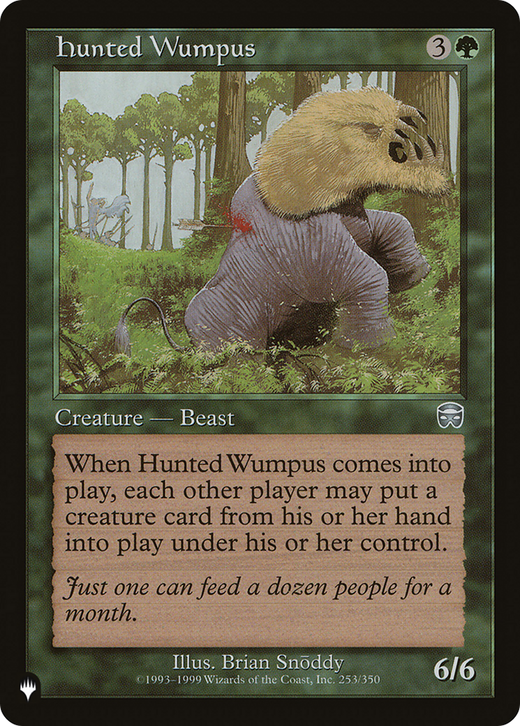 Hunted Wumpus [The List Reprints] | Tables and Towers