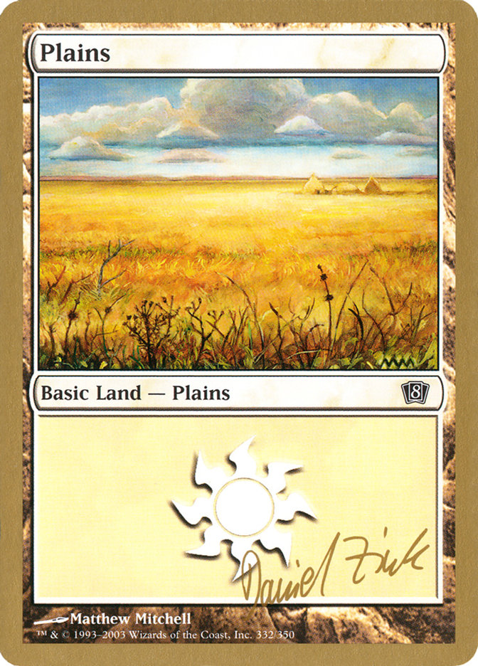 Plains (dz332) (Daniel Zink) [World Championship Decks 2003] | Tables and Towers