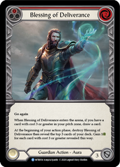 Blessing of Deliverance (Red) [U-WTR054] (Welcome to Rathe Unlimited)  Unlimited Rainbow Foil | Tables and Towers