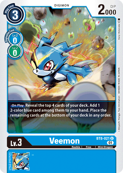 Veemon [BT8-021] [New Awakening] | Tables and Towers