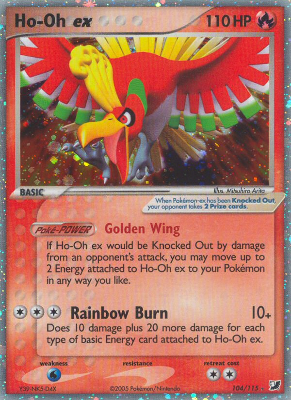 Ho-Oh ex (104/115) [EX: Unseen Forces] | Tables and Towers