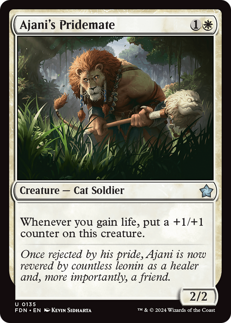 Ajani's Pridemate [Foundations] | Tables and Towers