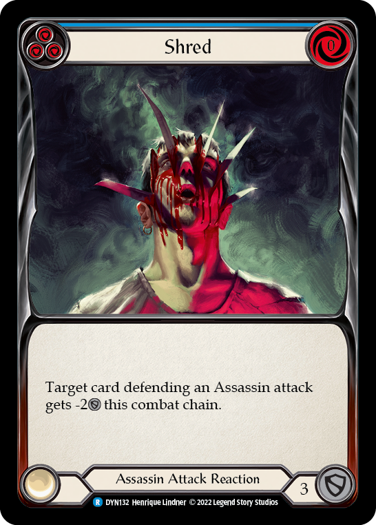 Shred (Blue) [DYN132] (Dynasty) | Tables and Towers