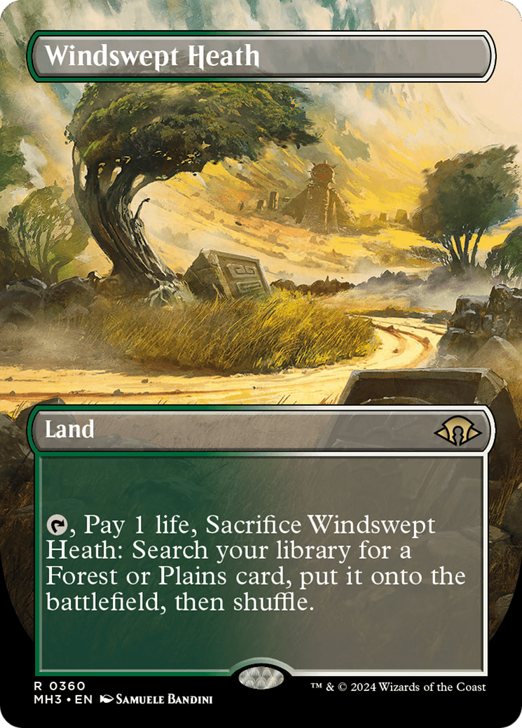 Windswept Heath (Borderless) [Modern Horizons 3] | Tables and Towers