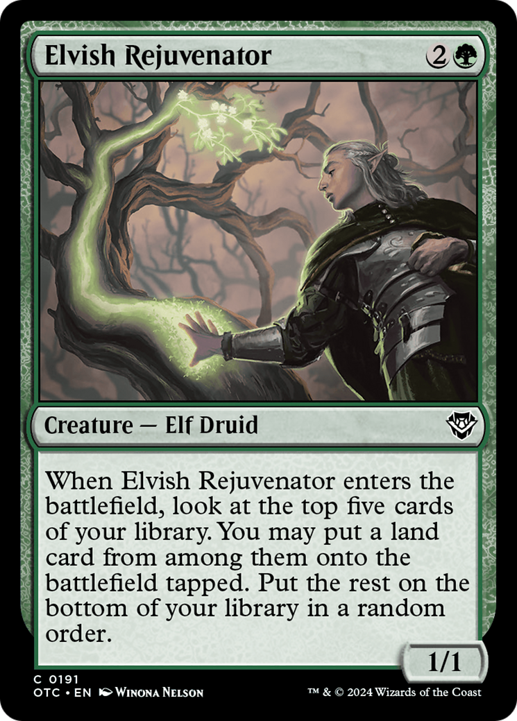 Elvish Rejuvenator [Outlaws of Thunder Junction Commander] | Tables and Towers