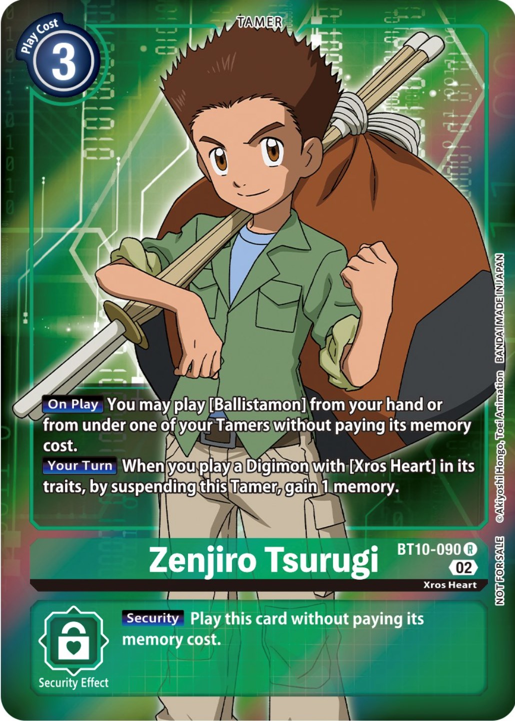 Zenjiro Tsurugi [BT10-090] (Box Topper) [Xros Encounter] | Tables and Towers