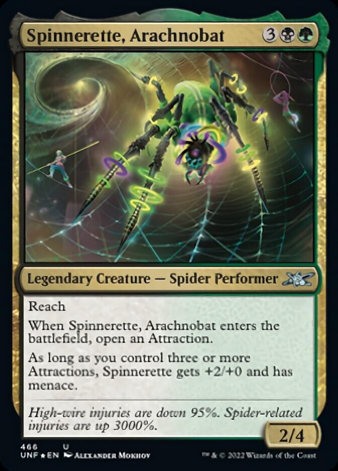 Spinnerette, Arachnobat (Galaxy Foil) [Unfinity] | Tables and Towers