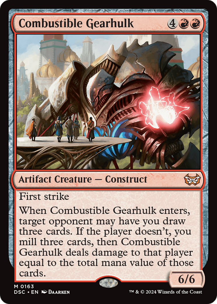 Combustible Gearhulk [Duskmourn: House of Horror Commander] | Tables and Towers