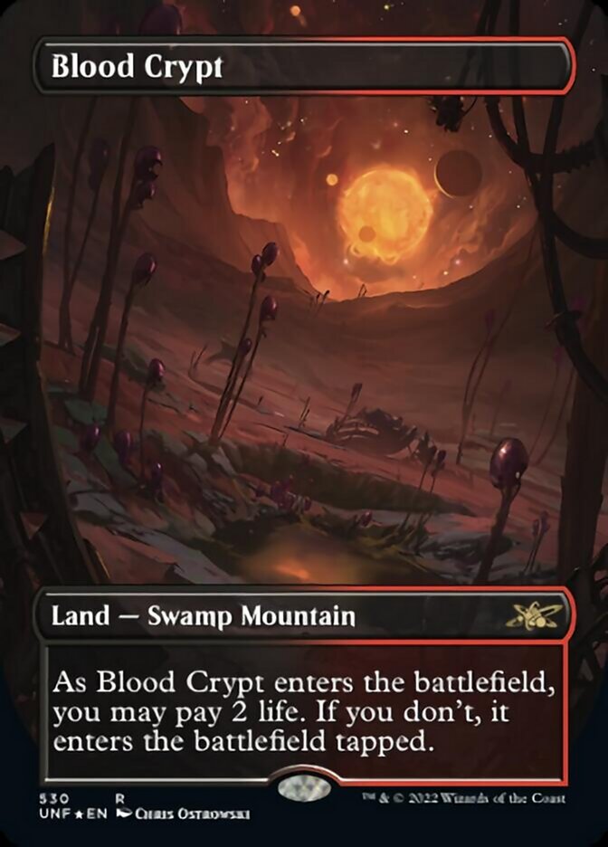 Blood Crypt (Borderless) (Galaxy Foil) [Unfinity] | Tables and Towers