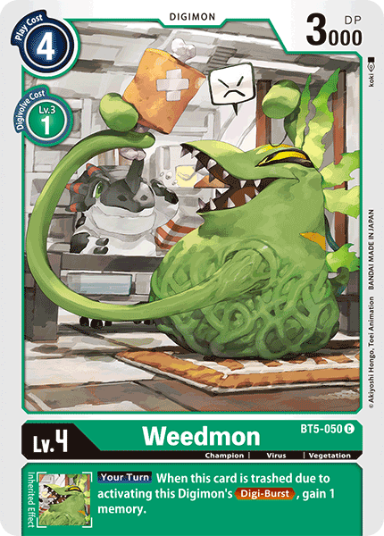 Weedmon [BT5-050] [Battle of Omni] | Tables and Towers