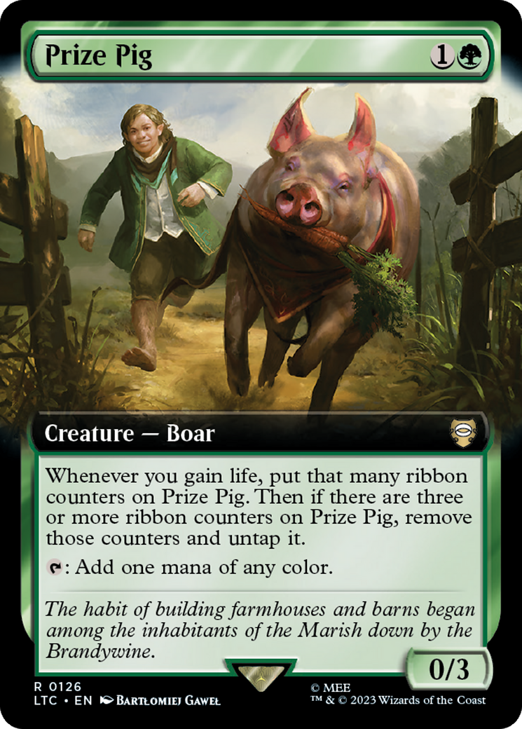 Prize Pig (Extended Art) [The Lord of the Rings: Tales of Middle-Earth Commander] | Tables and Towers