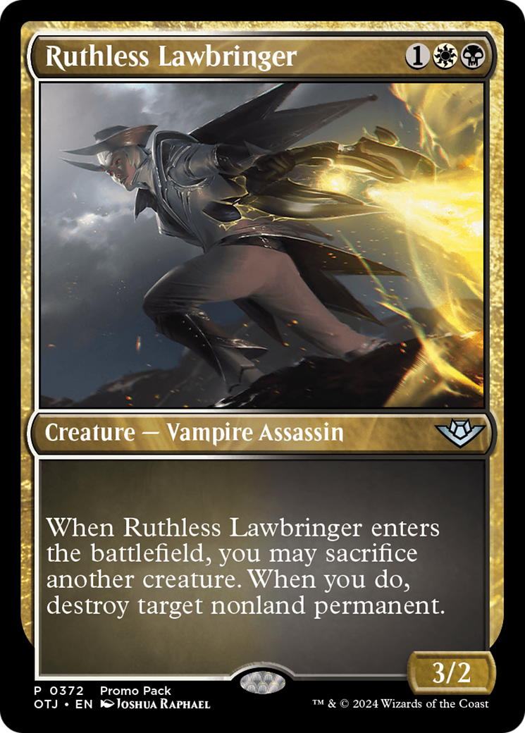 Ruthless Lawbringer (Promo Pack) [Outlaws of Thunder Junction Promos] | Tables and Towers