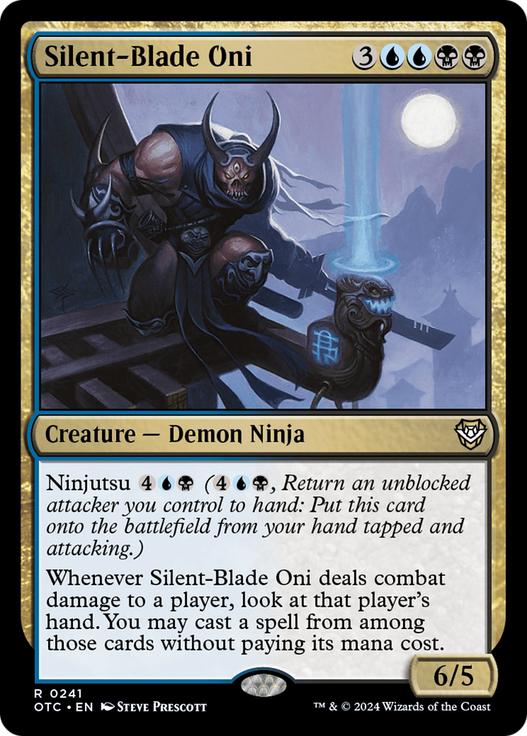 Silent-Blade Oni [Outlaws of Thunder Junction Commander] | Tables and Towers