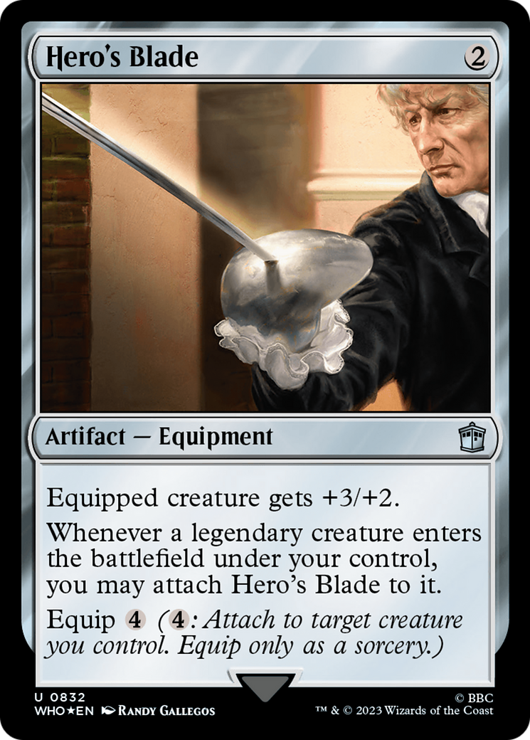 Hero's Blade (Surge Foil) [Doctor Who] | Tables and Towers