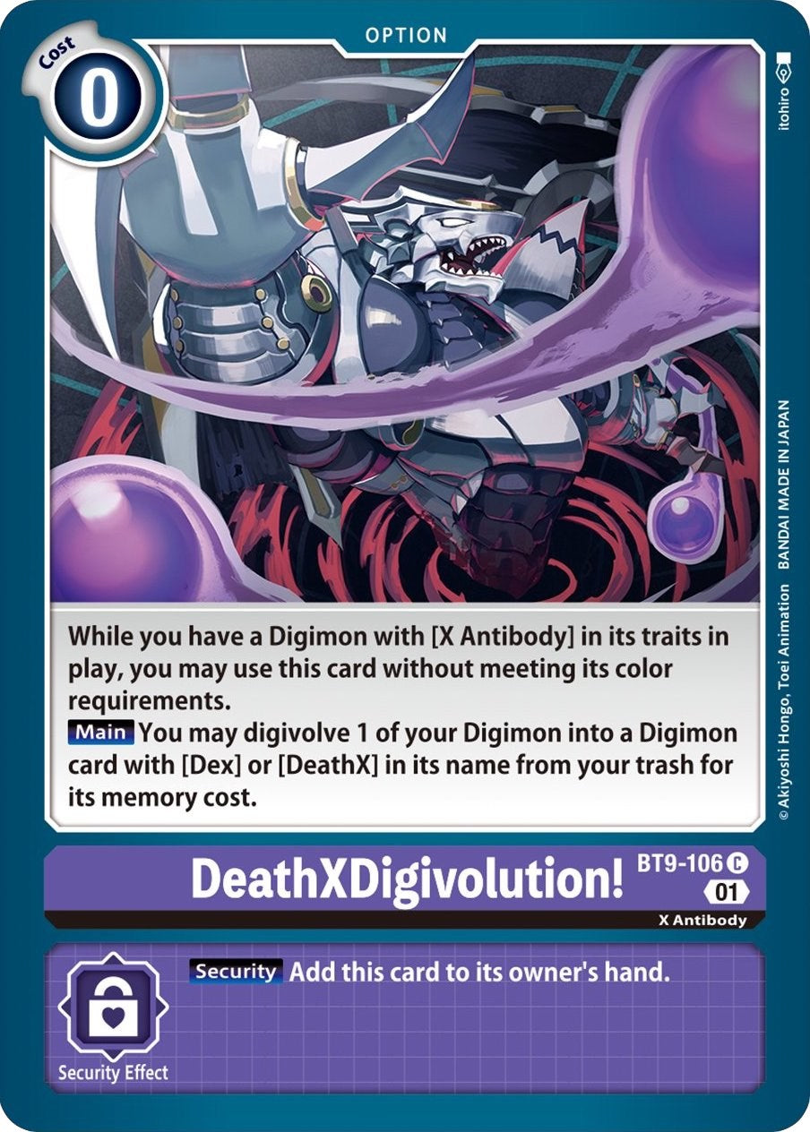 DeathXDigivolution! [BT9-106] [X Record] | Tables and Towers