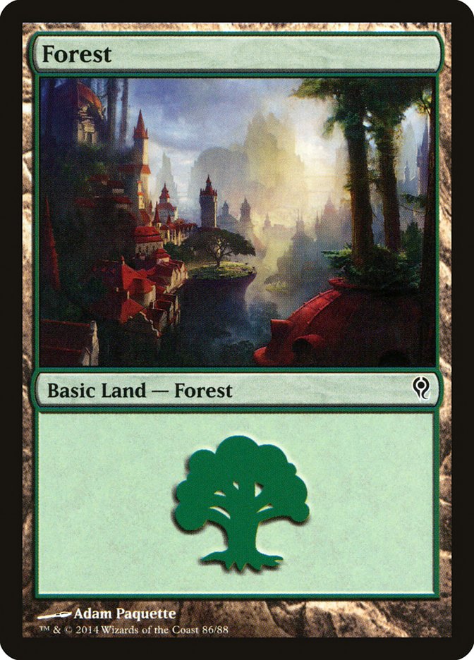 Forest (86) [Duel Decks: Jace vs. Vraska] | Tables and Towers