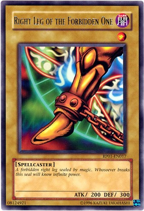 Right Leg of the Forbidden One [RP01-EN017] Rare | Tables and Towers