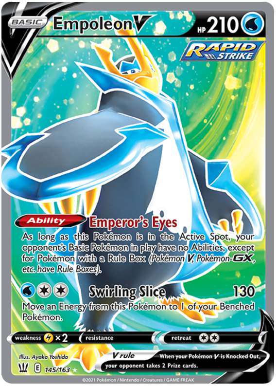 Empoleon V (145/163) [Sword & Shield: Battle Styles] | Tables and Towers