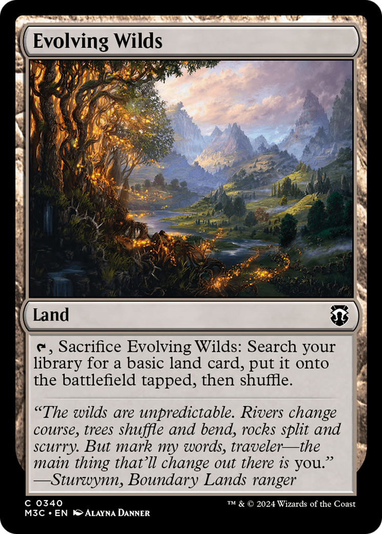 Evolving Wilds (Ripple Foil) [Modern Horizons 3 Commander] | Tables and Towers