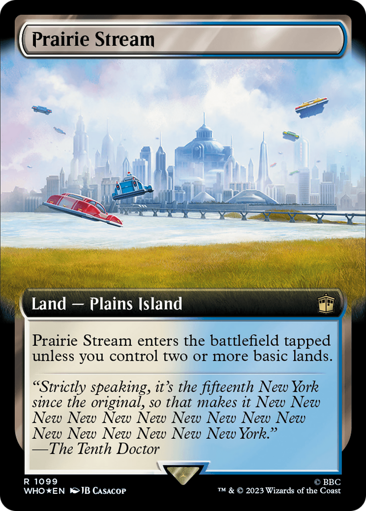 Prairie Stream (Extended Art) (Surge Foil) [Doctor Who] | Tables and Towers