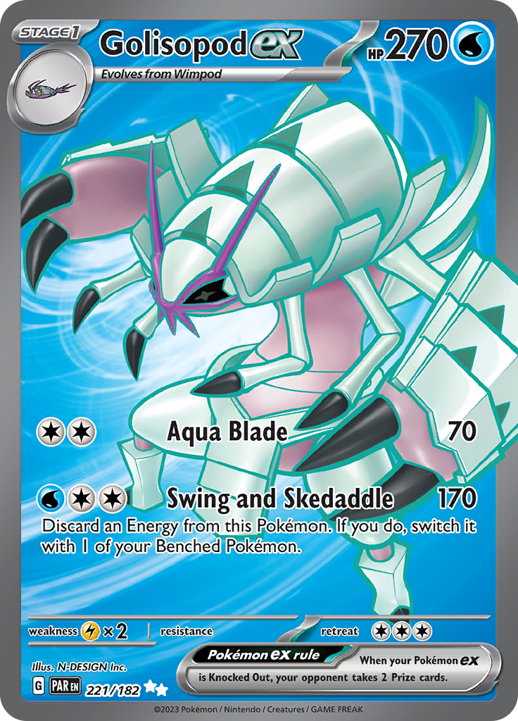 Golisopod ex (221/182) [Scarlet & Violet: Paradox Rift] | Tables and Towers