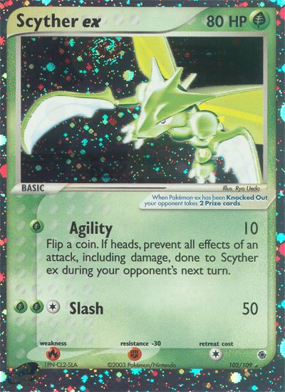 Scyther ex (102/109) [EX: Ruby & Sapphire] | Tables and Towers