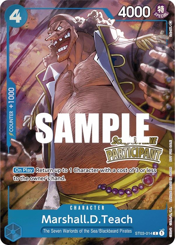 Marshall.D.Teach (Offline Regional 2023) [Participant] [One Piece Promotion Cards] | Tables and Towers