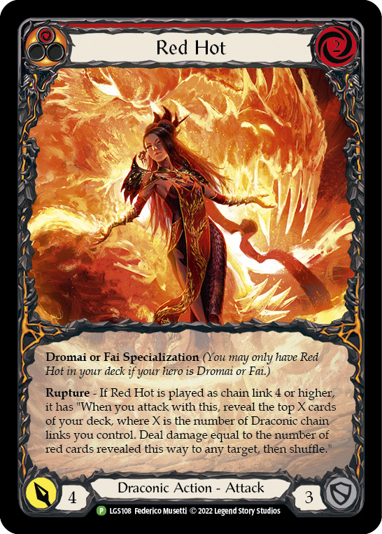 Red Hot [LGS108] (Promo)  Rainbow Foil | Tables and Towers