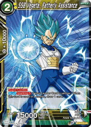 SSB Vegeta, Fatherly Assistance (BT16-078) [Realm of the Gods] | Tables and Towers