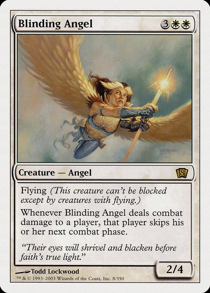 Blinding Angel (8th Edition) [Oversize Cards] | Tables and Towers