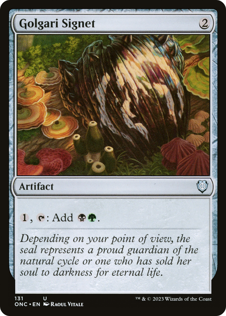 Golgari Signet [Phyrexia: All Will Be One Commander] | Tables and Towers