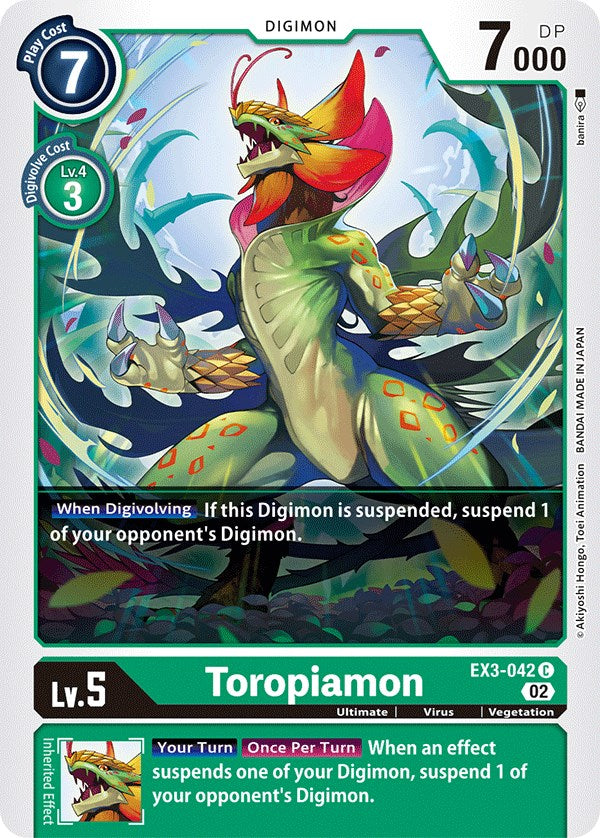 Toropiamon [EX3-042] [Draconic Roar] | Tables and Towers