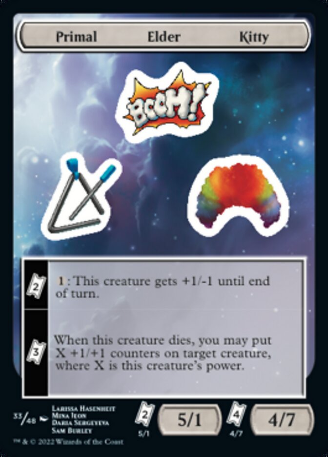 Primal Elder Kitty [Unfinity Stickers] | Tables and Towers