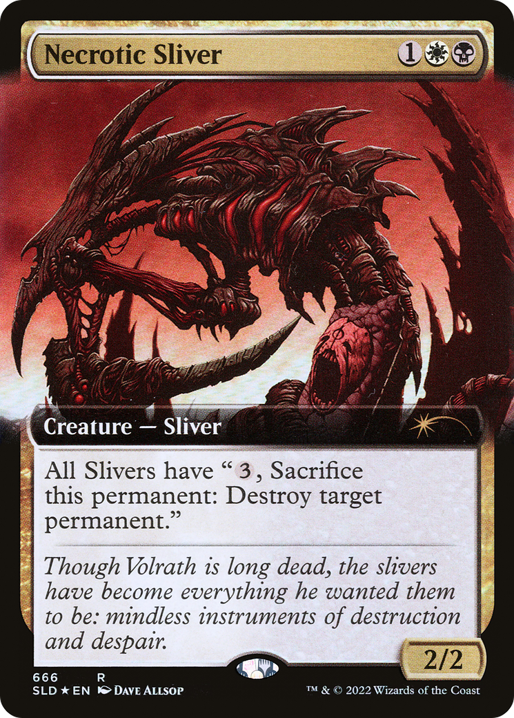 Necrotic Sliver (Extended Art) [Secret Lair Drop Promos] | Tables and Towers