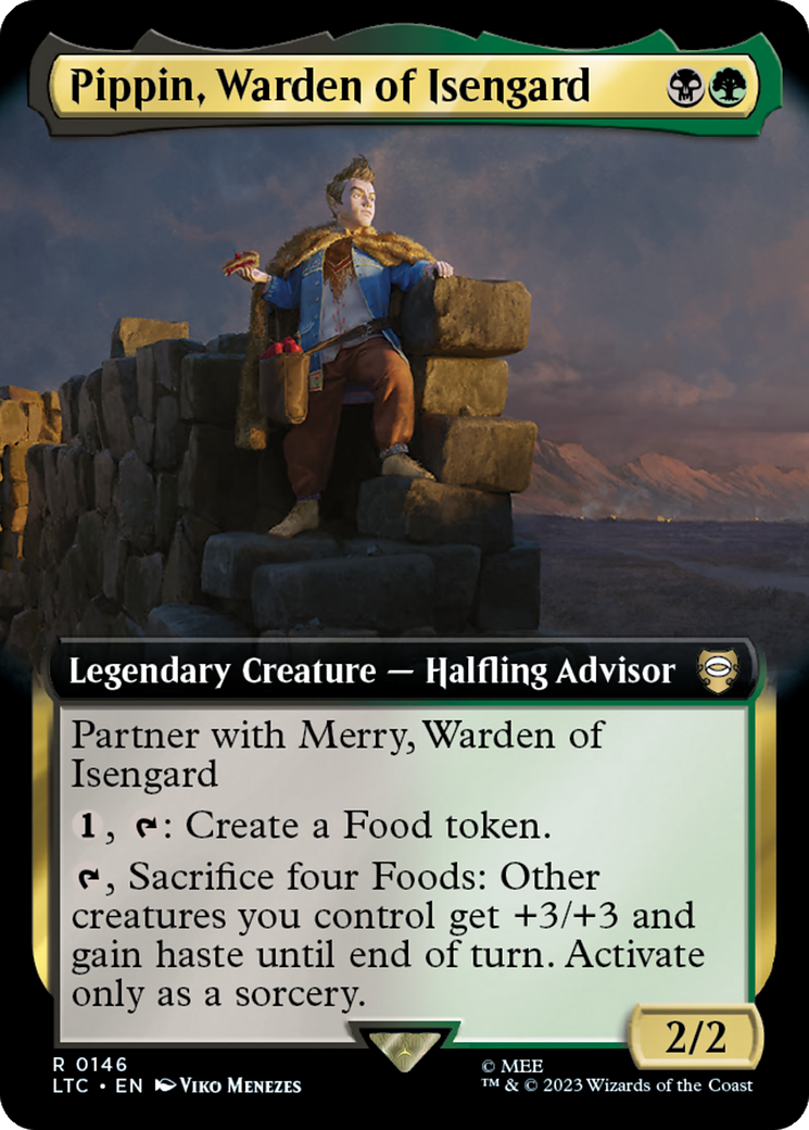 Pippin, Warden of Isengard (Extended Art) [The Lord of the Rings: Tales of Middle-Earth Commander] | Tables and Towers