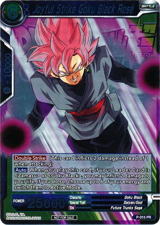 Joyful Strike Goku Black Rose (Metallic Foil) (Event Pack 2018) (P-015) [Promotion Cards] | Tables and Towers