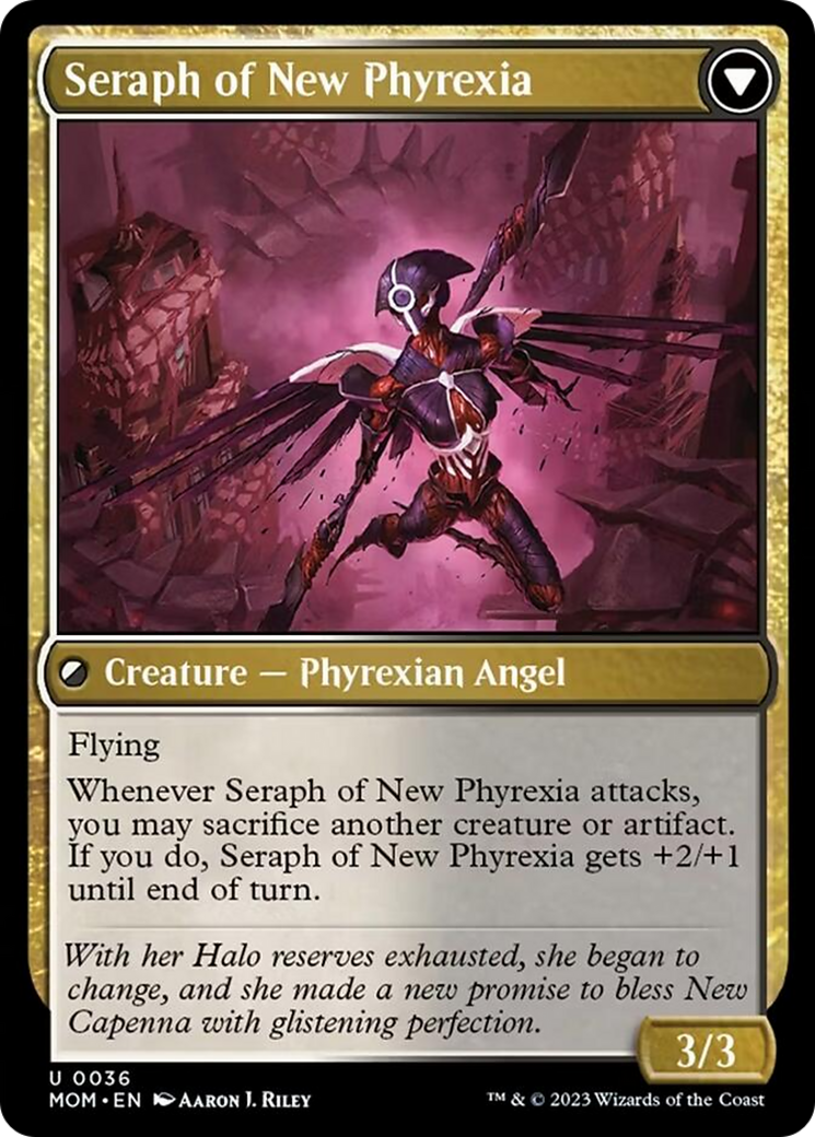 Seraph of New Capenna // Seraph of New Phyrexia [March of the Machine] | Tables and Towers