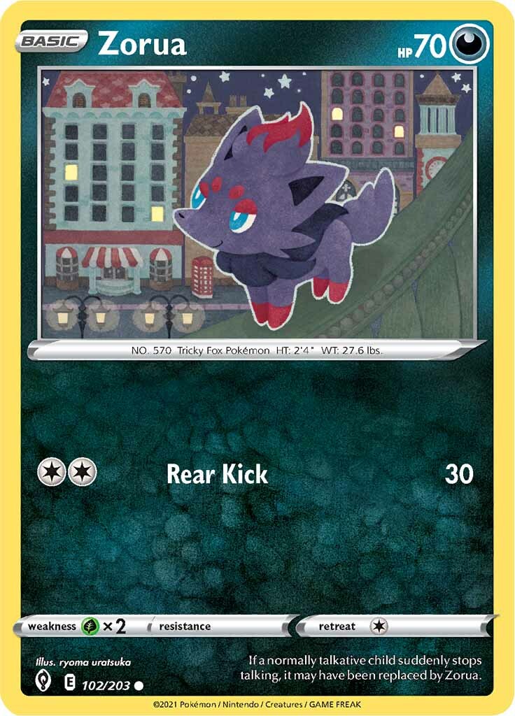 Zorua (102/203) [Sword & Shield: Evolving Skies] | Tables and Towers